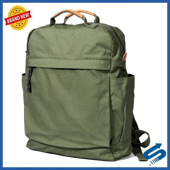 Vintage Canvas Backpack Daypack Casual Outdoor Travel Rucksack Olive main image 6